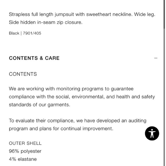 ZARA SWEETHEART NECKLINE JUMPSUIT - Picture 9 of 9